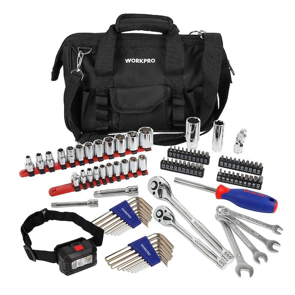Unbranded 93-piece Mechanics Tool Set with 100 Lumens Head Lamp