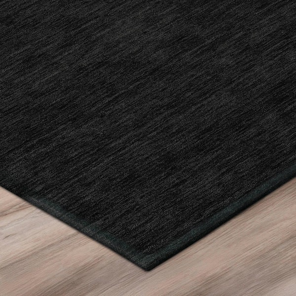 Chantille Machine Washable Indoor/Outdoor Abstract ACN3053 Black 10 ft. x 14 ft. Area Rug