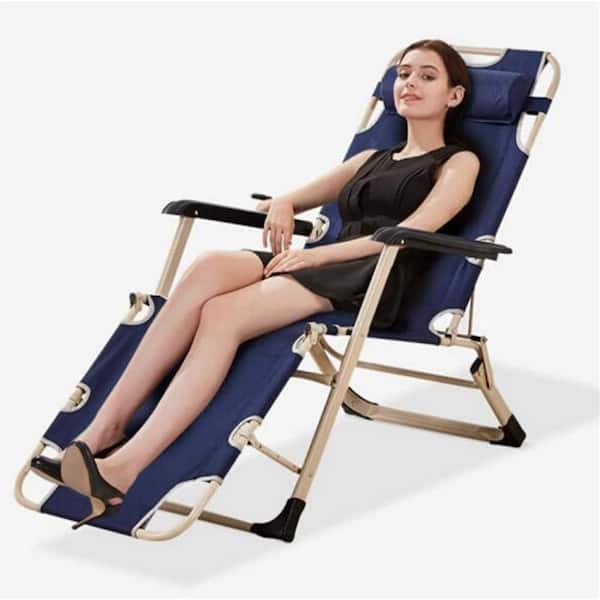 Portable Lounge Chair with Leg Rest in Red PF-CH369-RD - The Home Depot