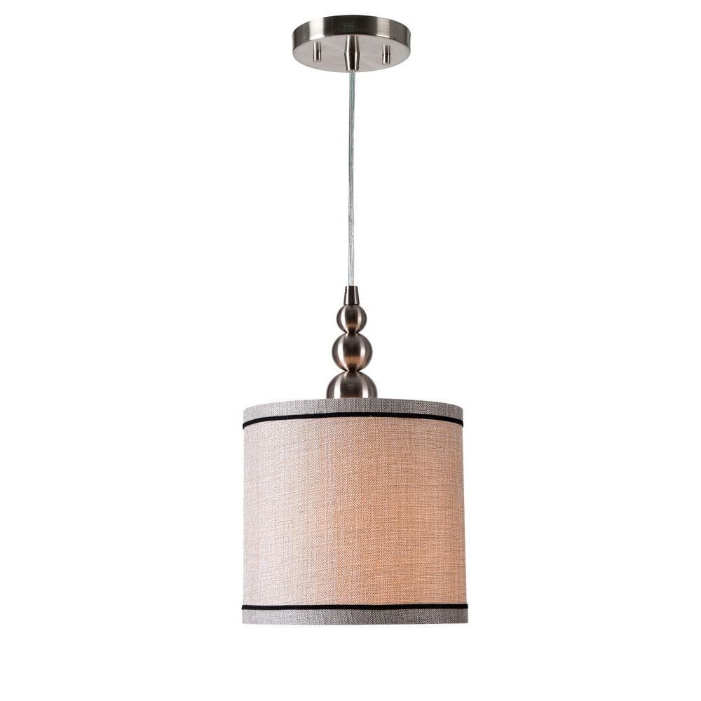 Marcey 1-Light Brushed Steel Mini-Pendant