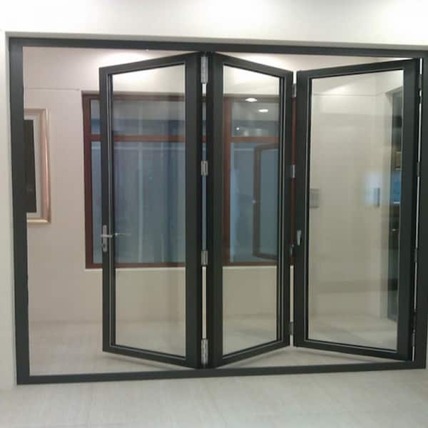 Teza Doors 96 In X 80 Fold, Aluminum Sliding Glass Doors Home Depot