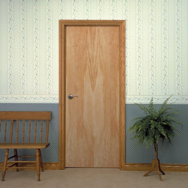 Smooth Flush Hardwood Hollow Core Birch Veneer Composite Interior Door Slab