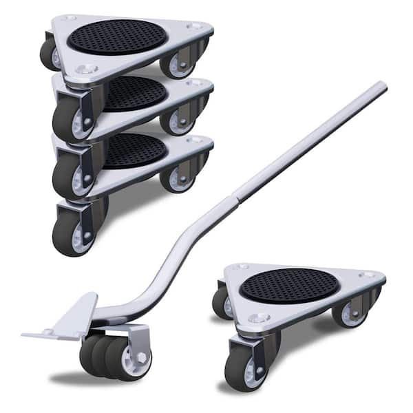 Angel Sar 360 Degree Steel Tri-Dolly 3 Wheels Furniture Mover, Per 180 ...