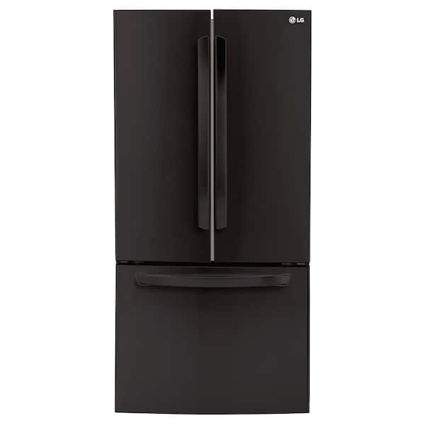 LG 24 cu. ft. French Door Refrigerator in Smooth Black