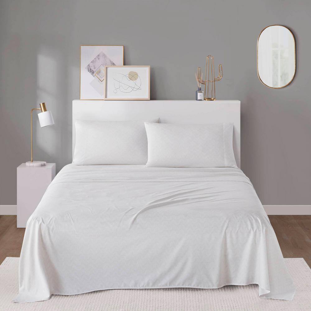 Beige Dotted Arches Queen Microfiber Sheet Set