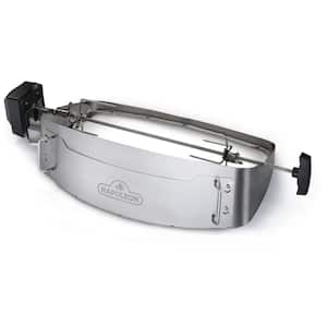 Heavy-Duty Stainless Steel Rotisserie and Shroud for PRO and TravelQ 285 Portable Grills