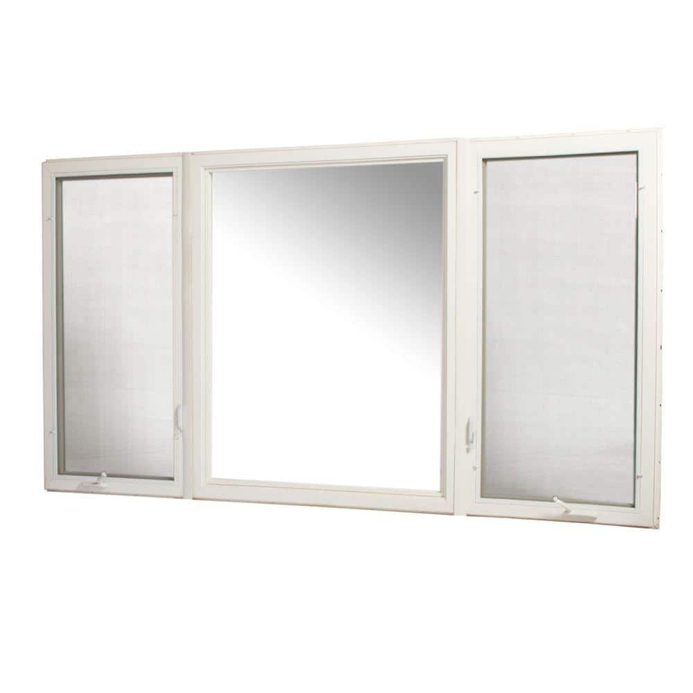 TAFCO WINDOWS 107 In. X 60 In. Vinyl Casement Window With Screen ...