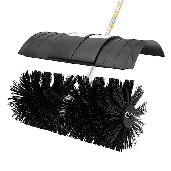 XtremepowerUS 43 cc 24 in. Portable Gas Metal Power Brush Snow Sweeper  82101-H - The Home Depot