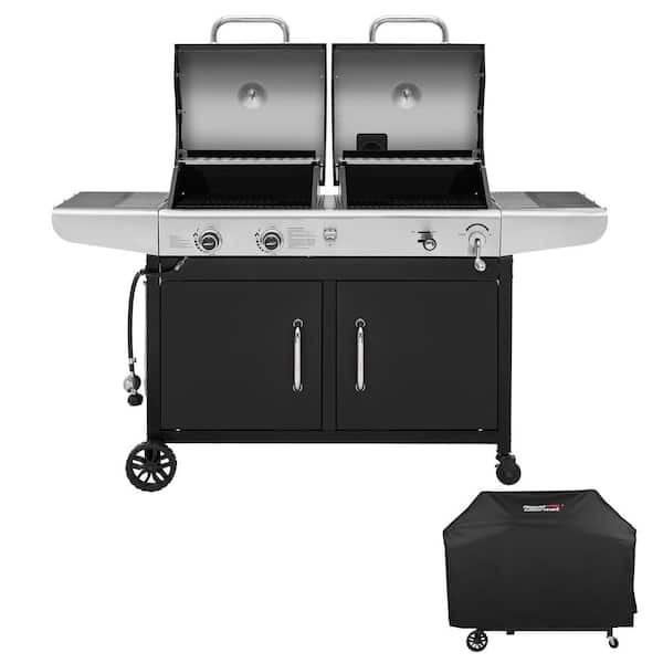 Royal Gourmet 2-Burner Propane Gas and Charcoal Combo Grill with