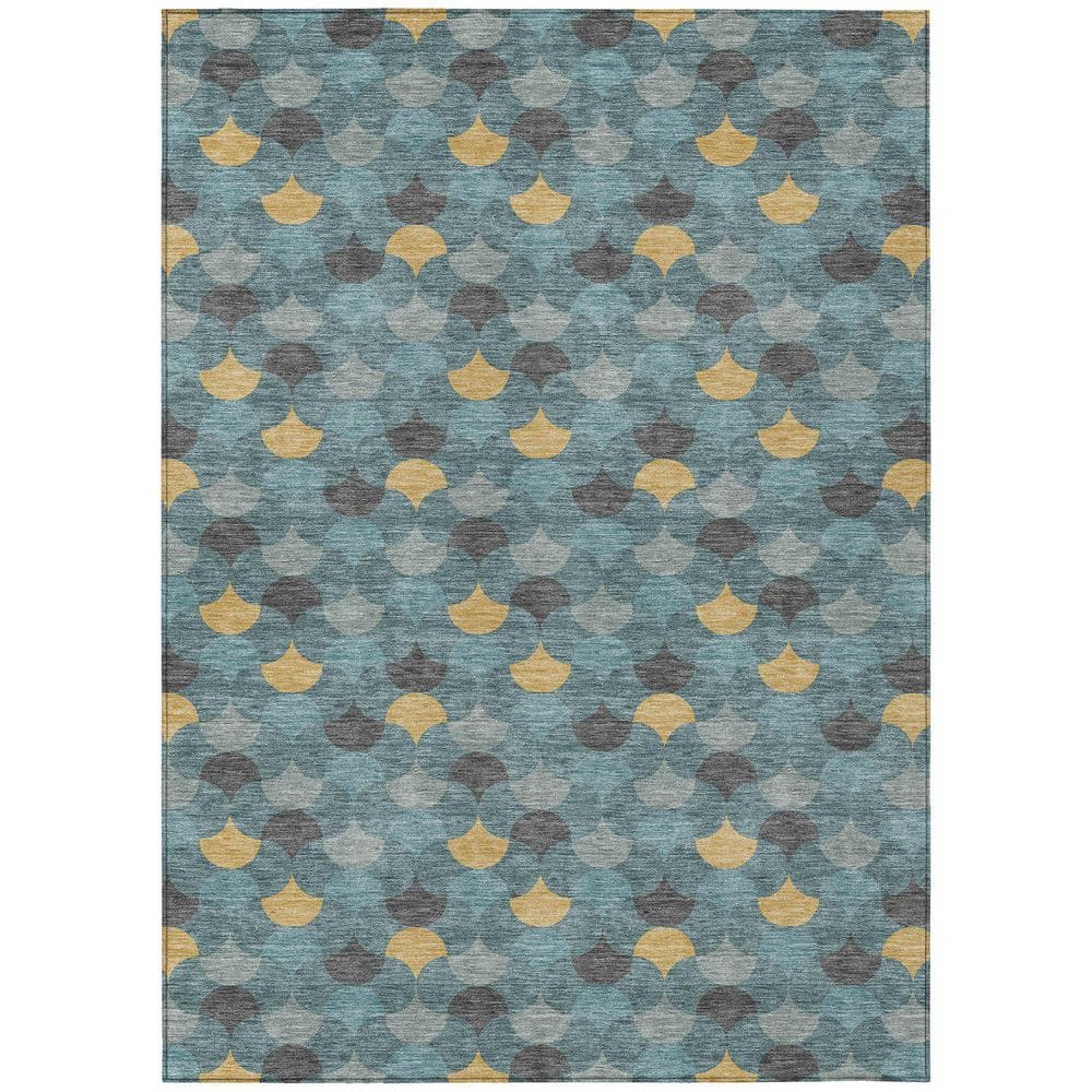 Chantille Machine Washable Indoor/Outdoor Abstract ACN2568 Teal 10 ft. x 14 ft. Area Rug price history on PriceWatchPro