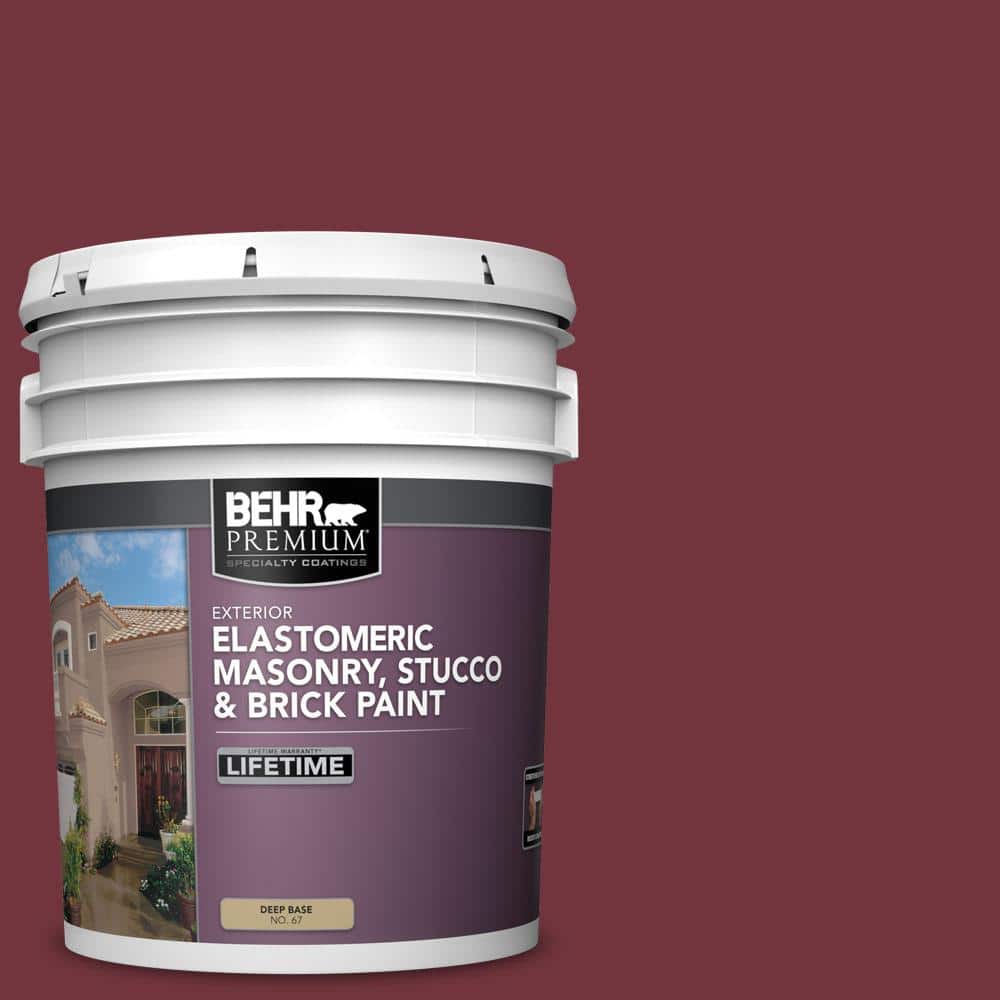 5 gal. #S130-7 Cherry Cola Elastomeric Masonry, Stucco and Brick Exterior Paint price history on PriceWatchPro