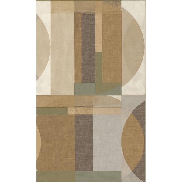 Walls Republic Green Geometric Circles Printed Non-Woven Non-Pasted Textured Wallpaper 57 sq. ft.