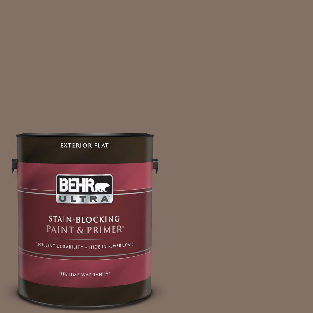 BEHR ULTRA 1 gal. PPU517 Cardamom Spice Flat Exterior Paint & Primer