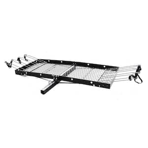 Tow Tuff 62 in. Steel Cargo Carrier Trailer for Car or Truck with Bike Rack
