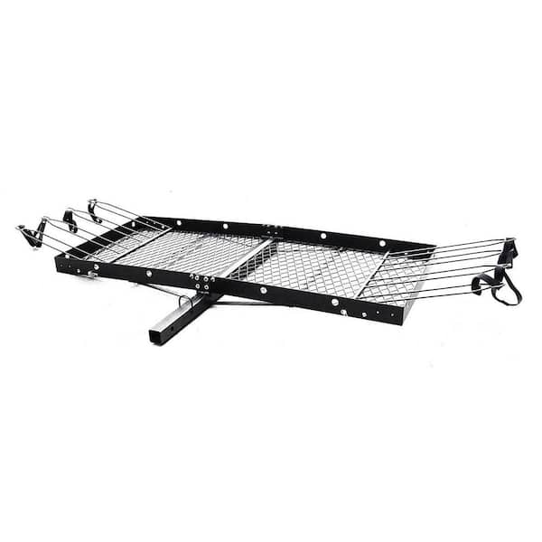 Unbranded Tow Tuff 62 in. Steel Cargo Carrier Trailer for Car or Truck with Bike Rack