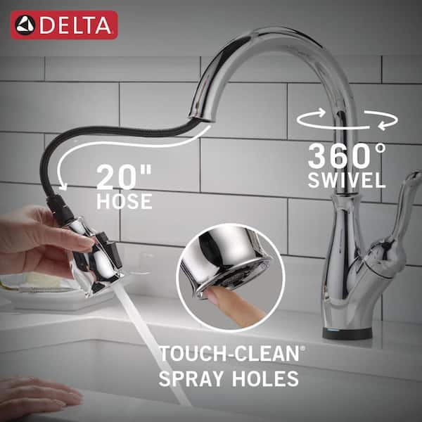 Delta Leland Touch2O with Touchless Technology Single Handle Pull