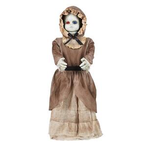 3 ft. Animated LED Haunted Reveal Doll