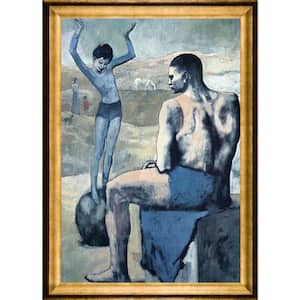 Girl on the ball by Pablo Picasso Athenian Gold Framed People Oil Painting Art Print 29 in. x 41 in.