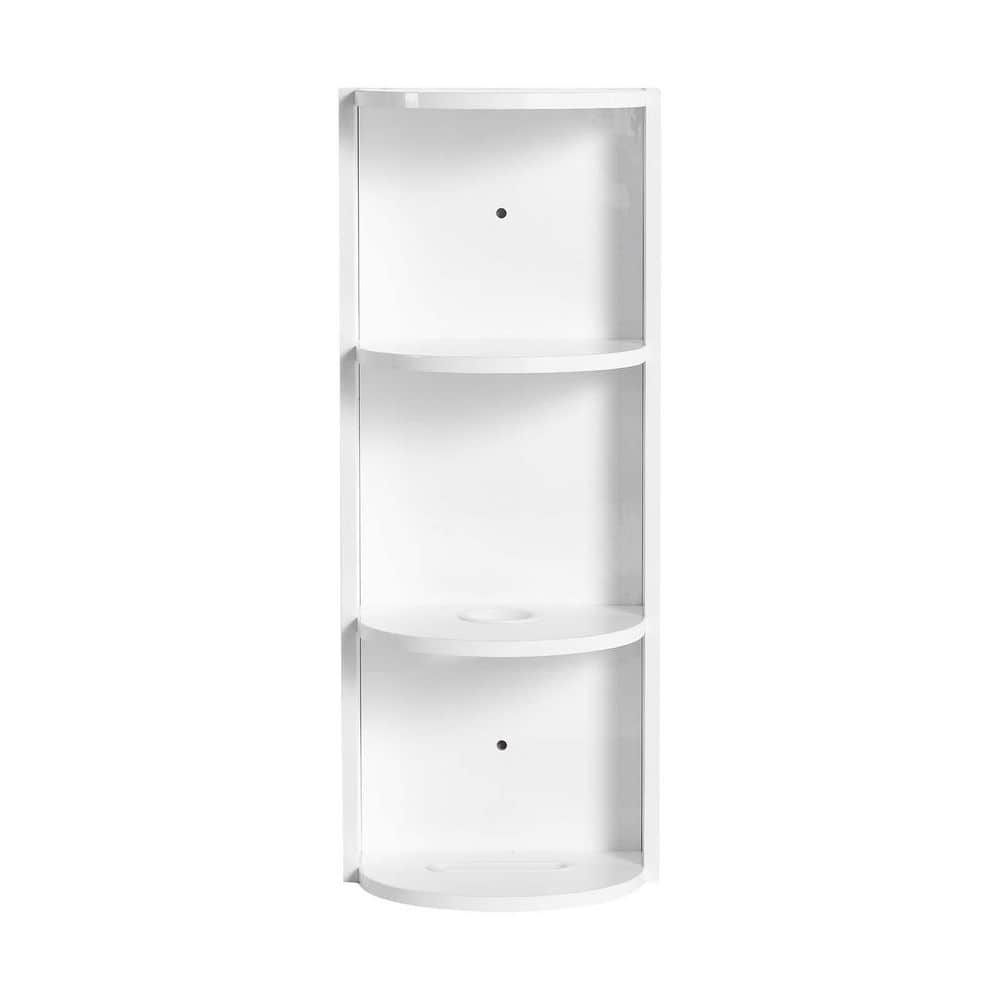 11.81 in. W x 8.69 in. D x 29.5 in. H Wall Shelf, Bathroom Storage Wall Cabinet, Float Mounting Design in White price history on PriceWatchPro
