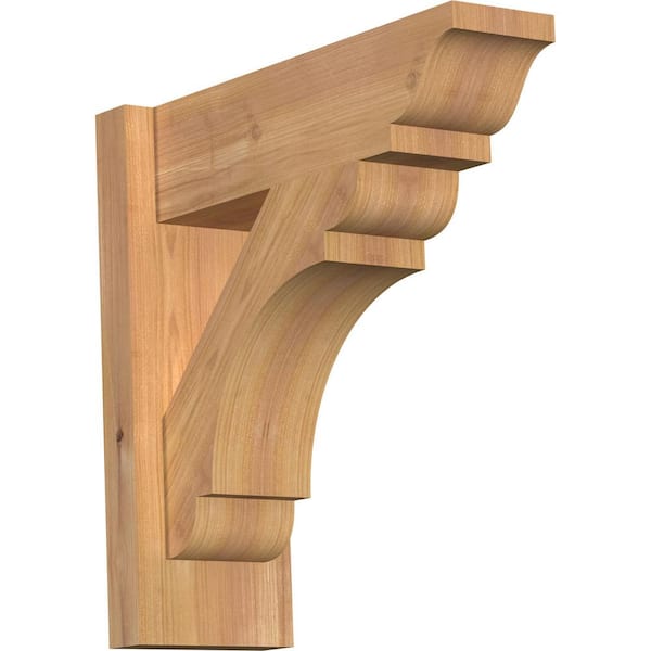 Ekena Millwork 6 in. x 16 in. x 16 in. Western Red Cedar Olympic Traditional Smooth Outlooker
