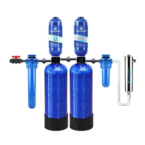 Aquasana Rhino Series 6-Stage 500,000 Gal. Well Water Filtration System w/ Whole House Salt-Free Water Conditioner and UV Filter