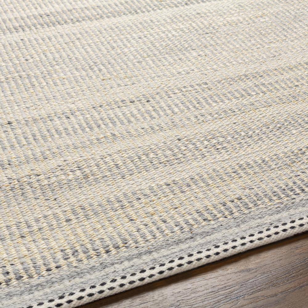Handmade Lessie 6' x 9' Flat Woven Wool-Blend Gray Area Rug