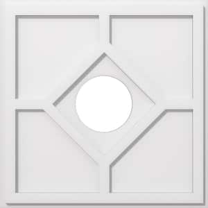 1 in. P X 7-1/2 in. C X 22 in. OD X 6 in. ID Embry Architectural Grade PVC Contemporary Ceiling Medallion