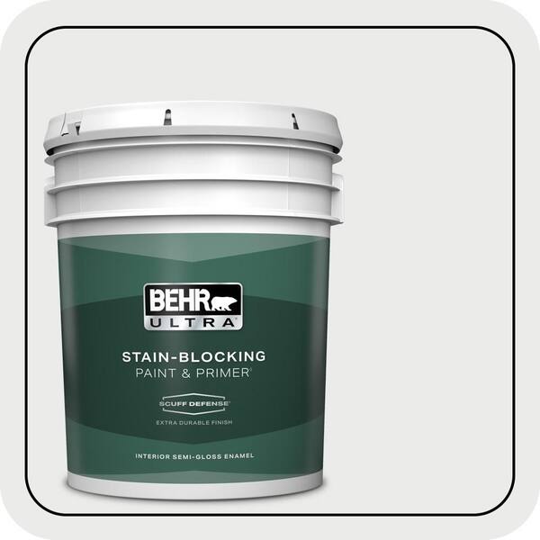 BEHR ULTRA 5 gal. #PWN-36 Celestial Glow Extra Durable Semi-Gloss Enamel Interior Paint & Primer