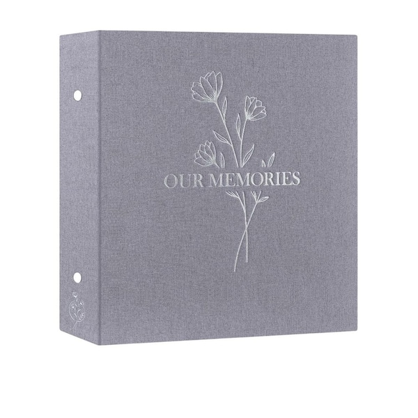Classic Series Gray 4 x 6 Linen 600-Pocket Photo Album