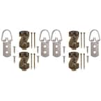 50 lbs. 4-Piece Picture Hanging Kit with 2-Hole D-Ring (2-Pack)