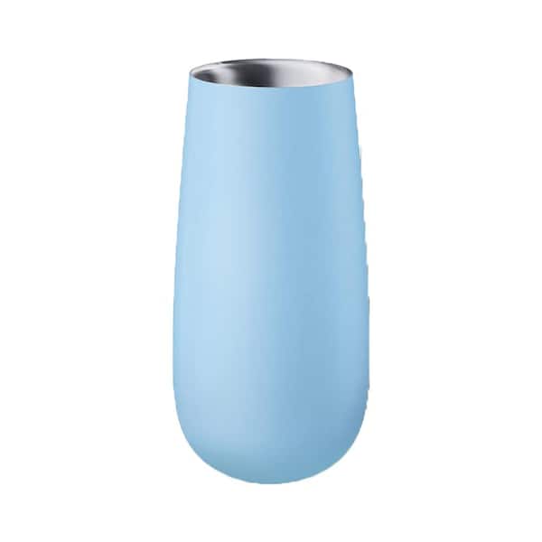 Double Walled 8 oz. Insulated Celeste Stainless Steel Flute Champagne Tumbler with Spill Proof