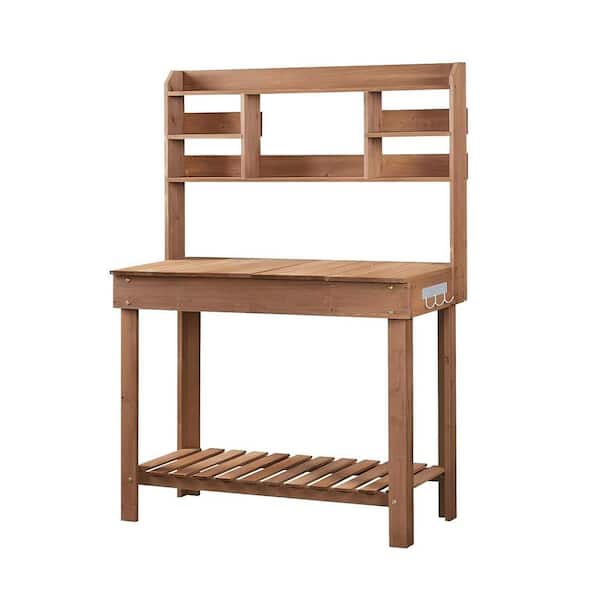 Unbranded 43.5 in. W x 60.5 in. H Potting Bench Table Horticulture Germination Table & Outdoor Garden Work Bench