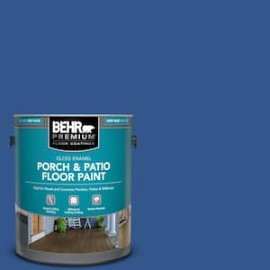 1 gal. #PPU15-03 Dark Cobalt Blue Gloss Enamel Interior/Exterior Porch and Patio Floor Paint