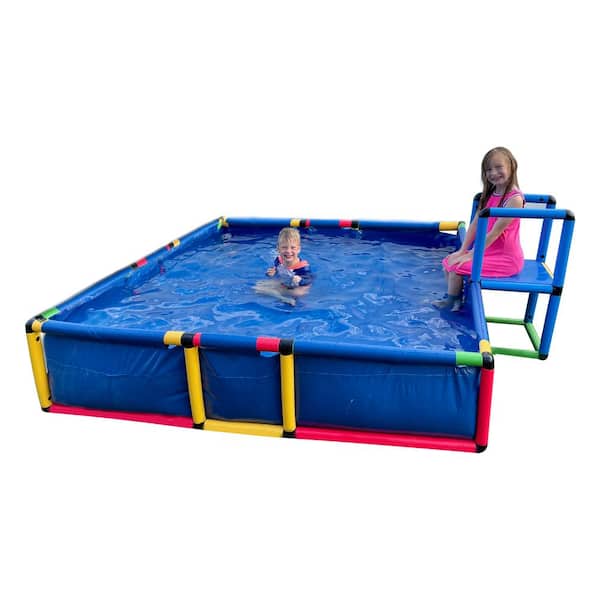 Funphix Build 'n' Splash Buildable Swimming Pool - Outdoor Building Toy Pool