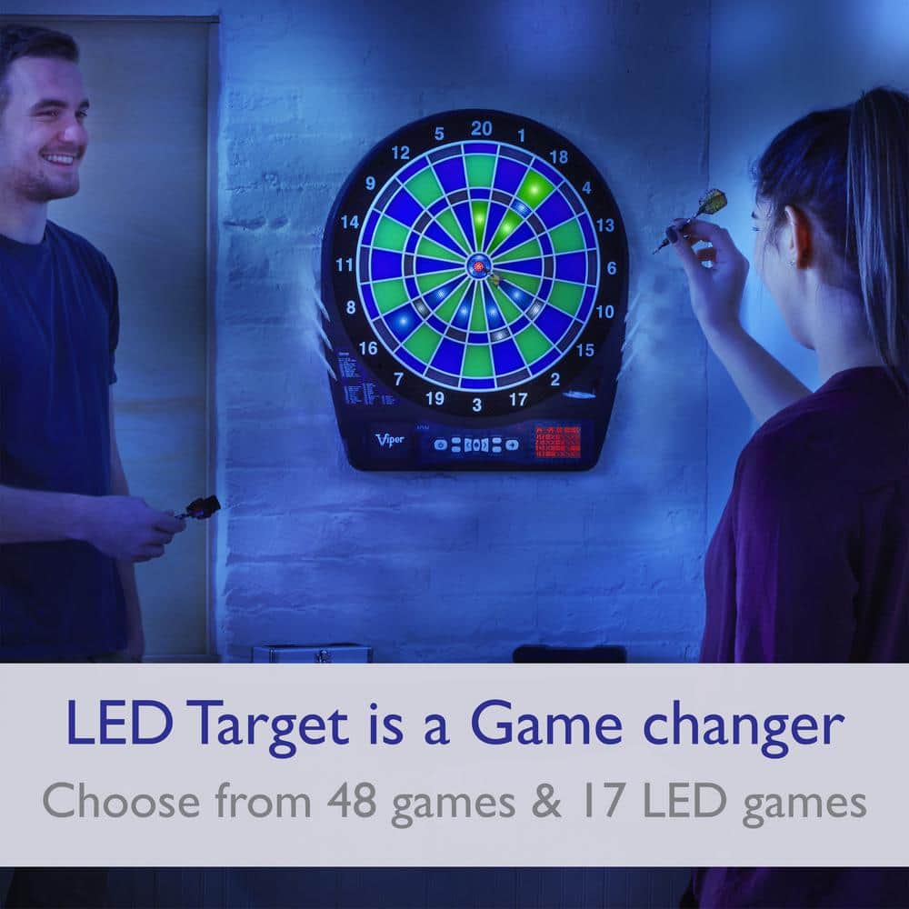 Viper Ion 15.5" Illuminated Electronic Dartboard with LED Lights