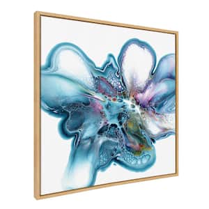 "Bright Colorful Purple Floral" by Xizhou Xie, 1-Piece Framed Canvas Flowers Art Print, 30 in. x 30 in.