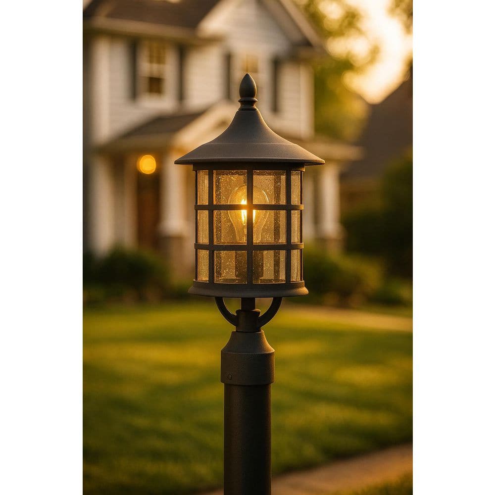 Freeport 1-Light Black Outdoor Post or Pier Mount price history on PriceWatchPro