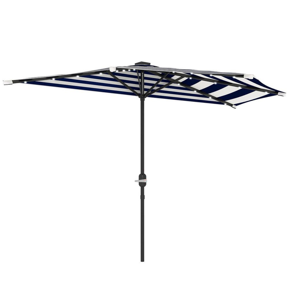 8.5 ft. Outdoor Patio Umbrella, UPF 30 Plus Small Balcony Umbrella with Cra