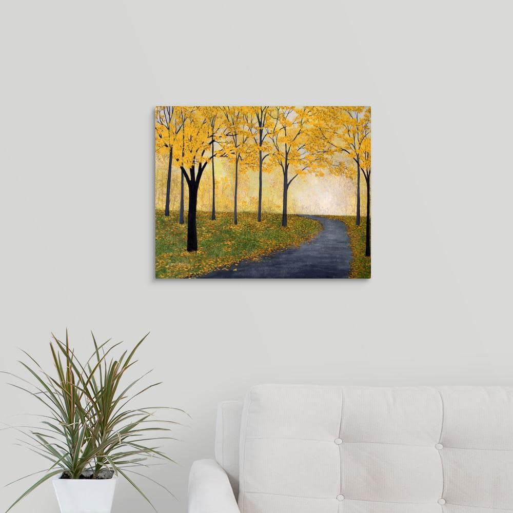 Golden Fall by Herb Dickinson Canvas Wall Art