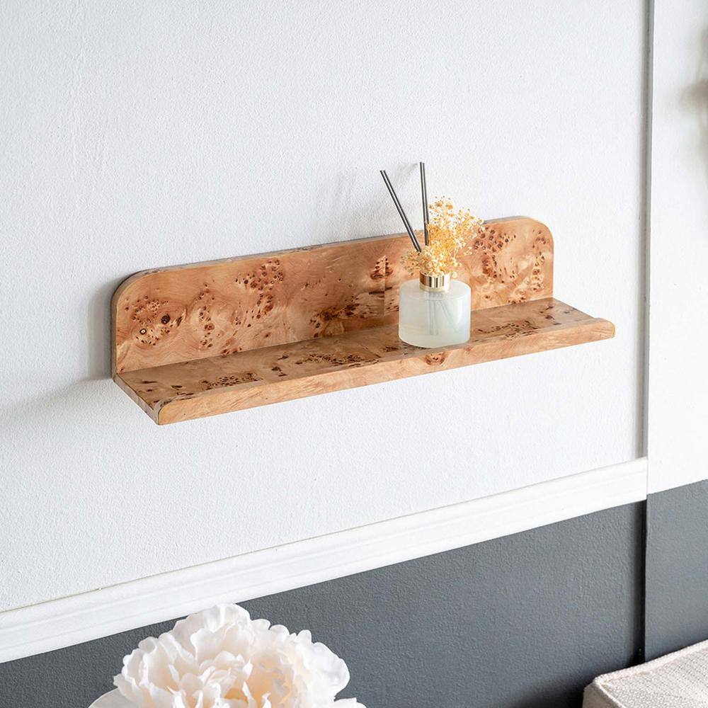 18.9 in. W x 4.7 in. D Floating Vinti queries Decorative Wall Shelves, Burl