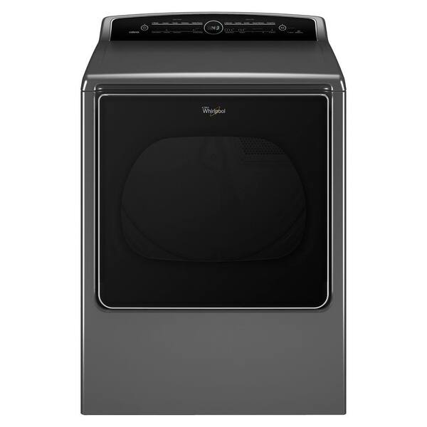 Whirlpool 8.8 cu. ft. Chrome Shadow High-Efficiency Gas Dryer with Intuitive Touch Controls Steam Refresh