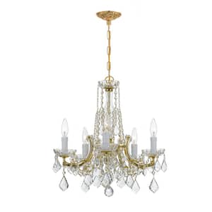 Maria Theresa 5-Light Gold Crystal Chandelier