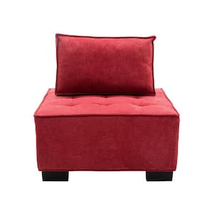 29.92 Inch Rose Red Living Room Sofa Chair Lazy Chair