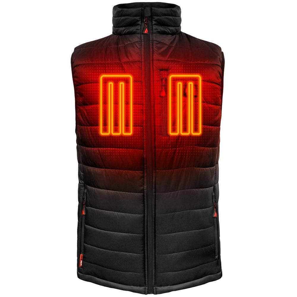 Men's Large Black 5-Volt Battery Heated Puffer Vest price history on PriceWatchPro