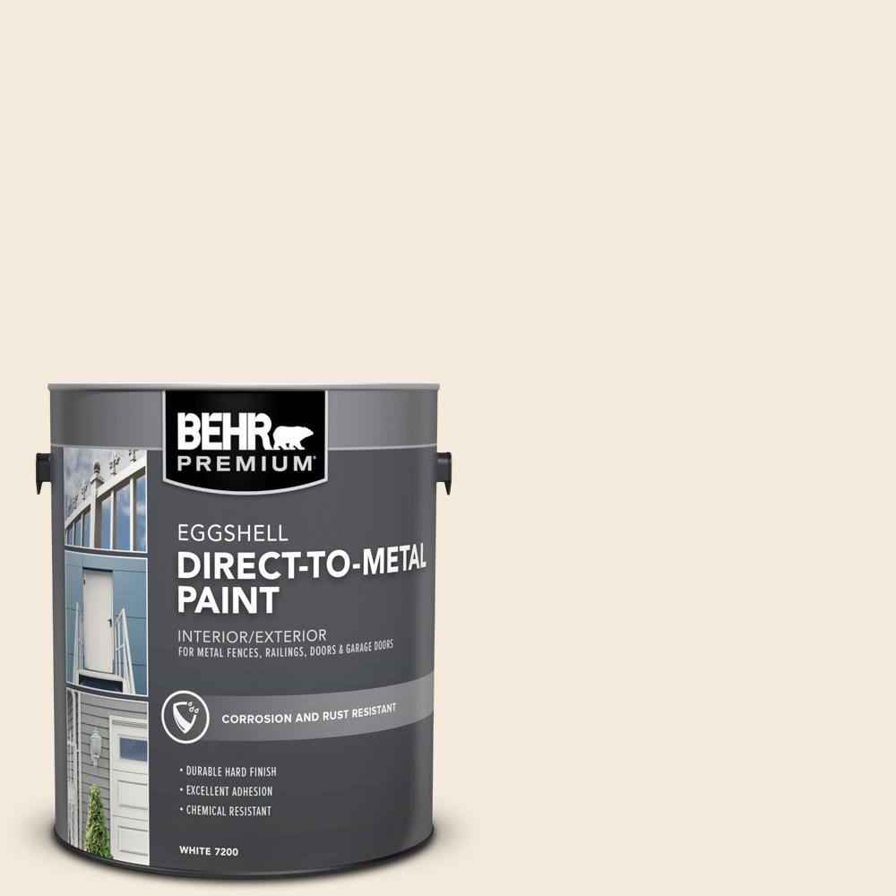 BEHR PREMIUM 1 gal. PPU510 Heavy Cream Eggshell Direct to Metal