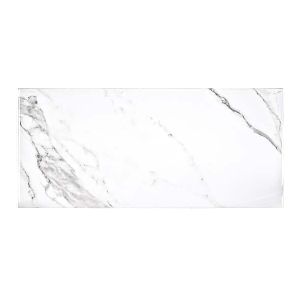 Jeffrey Court Winters Peak White 10 in. x 22 in. Subway