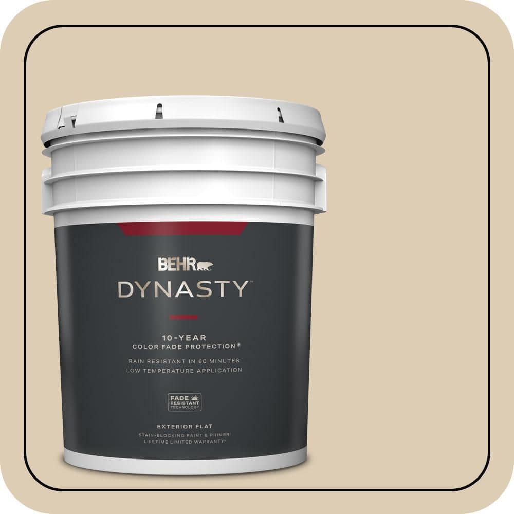 5 gal. #QE-27 Estate Limestone Flat Exterior Stain-Blocking Paint & Primer price history on PriceWatchPro