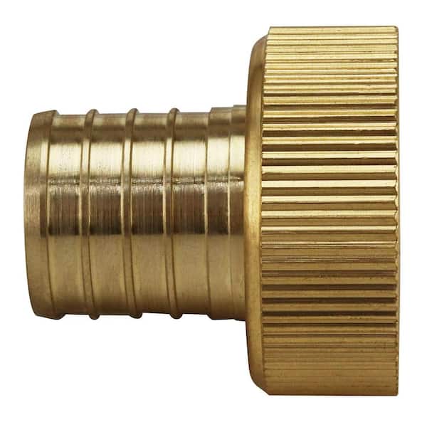 Apollo 1 in. Brass PEX-B Barb x 1 in. NPSM Swivel Manifold Inlet Adapter