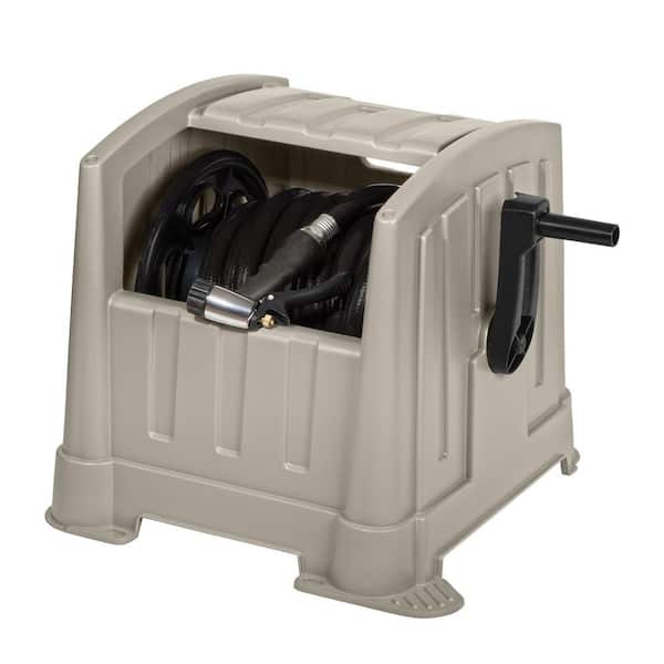 Shazaam Live Hot Water Garden Hose Reel with 100 Ft by 3 8 Hose Included -  Sbm100gl - Hose Reels