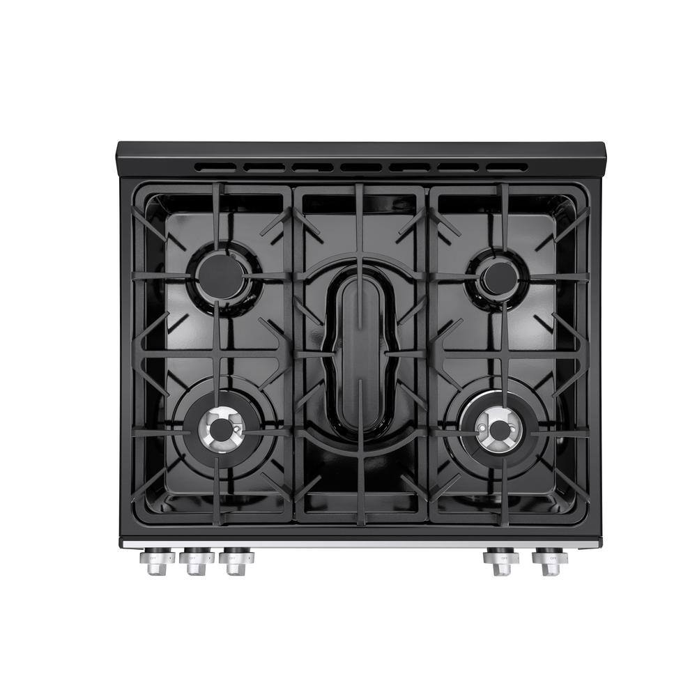 30-inch Stainless Steel Freestanding Gas Range with Convection and Self-Cleaning